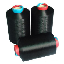 TRB black dope dyed polyester filament  yarn dty  in yiwu	450 denier for super carpet
